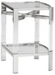 Signature Design by Ashley® Chaseton Glass Top Accent Table with Silver Base-0