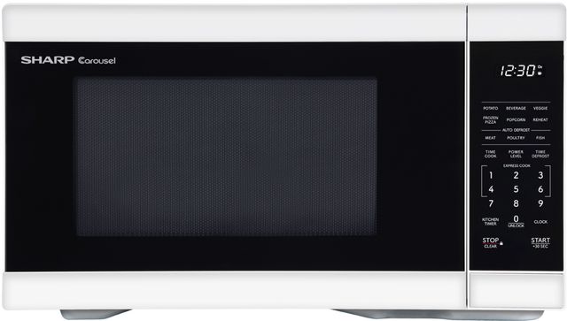 Sharp® 1.1 Cu. Ft. White Countertop Microwave-0