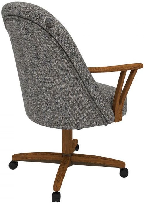 Chromcraft™ Customizable Bailey Dining Chair with Wide Wood Caps-4