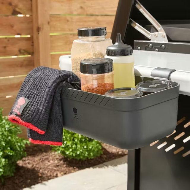 Weber® Slate® 36" 4-Burner Black Rust-Resistant Outdoor Freestanding Natural Gas Griddle with Closed Cabinet-4