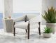 International Furniture Direct Murcia Pearl/Lacquer Brown Accent Chair-4