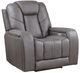 Steve Silver Co. Daniel 3-Piece Mossy Gray Triple Power Reclining Living Room Set-4
