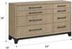 Emerald Home Sutton Place Caramel Dresser-2