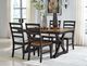 Signature Design by Ashley® Wildenauer 5-Piece Brown/Black Dining Table Set-3