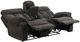 New Classic® Home Furnishings Bravo Charcoal Dual Manual Reclining Console Loveseat-2