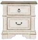 Liberty Furniture Abbey Park Antique White/Weathered Brown Nightstand-2