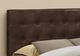 Tête de lit Queen grand grand en tissu brun Monarch Specialties®-1