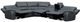 Mazin Furniture Falun Gray 6 Piece Modular Power Reclining Sectional-1