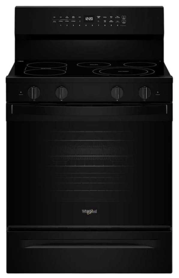 Whirlpool® 30" Black Freestanding Electric Range -0