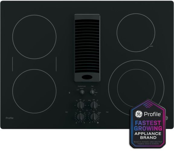 GE Profile™ 30" Black Electric Cooktop-2