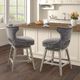 Olliix by Madison Park Emmett Charcoal 25.75" Swivel Counter Stool-4