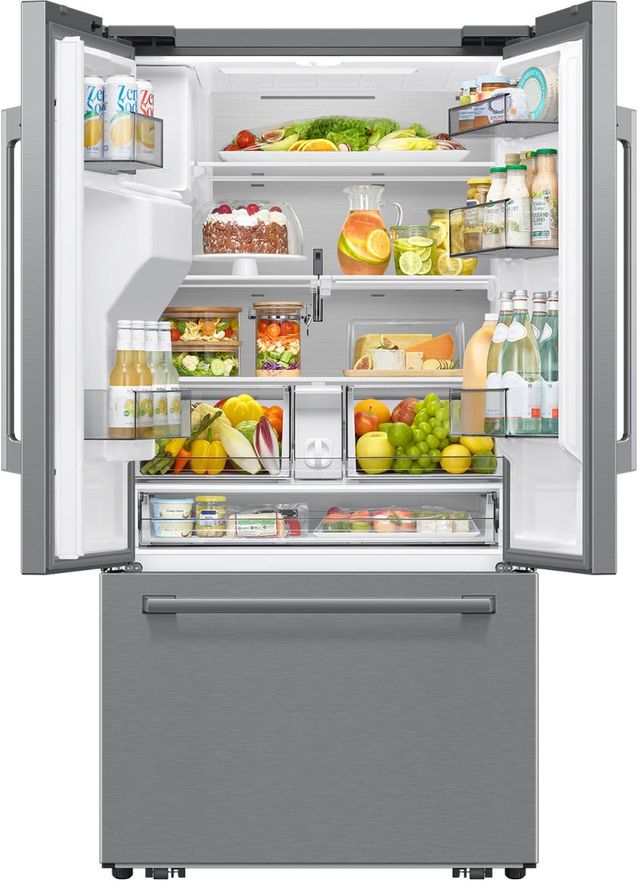Samsung Bespoke AI 36" 23.5 Cu. Ft. Fingerprint Resistant Stainless Steel French Door Refrigerator with Sphere Ice™-4