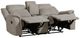 Homelegance® Dean Dove Double Manual Reclining Loveseat with Center Console-4
