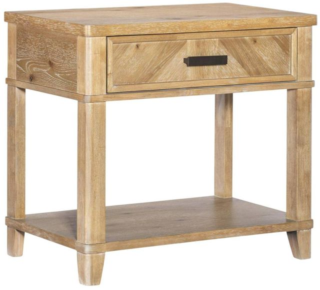 Legacy Classic Torrance Aged Driftwood Open Nightstand-0