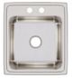 Elkay Lustertone® Lustrous Satin 20'' 2-Hole Single Bowl Drop-in Sink-1