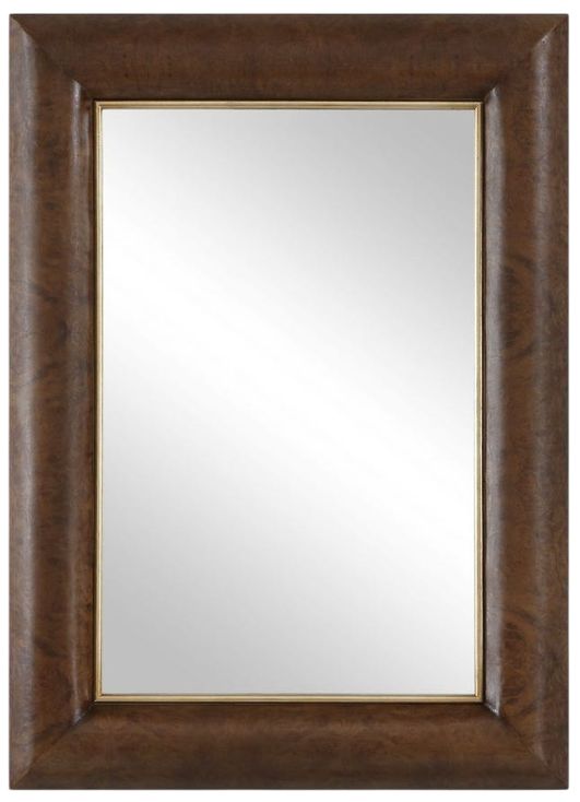 Uttermost® Donovan Antique Walnut Wood Mirror-0