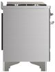 Ilve® Majestic III 48" Stainless Steel Pro Style Dual Fuel Natural Gas Range with Griddle and Chrome Trim-4