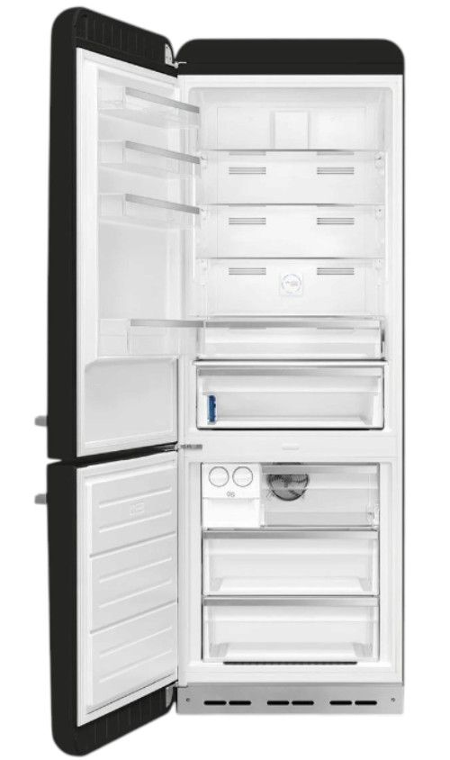 Smeg Retro Style 28 in. 18.0 Cu. Ft. Black Bottom Freezer Refrigerator-1