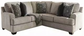 Signature Design by Ashley® Bovarian 2-Piece Stone L-Space Sectional Sofa