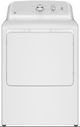 GE® 7.2 Cu. Ft. White with Silver Matte Backsplash Electric Dryer-0