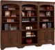 Aspenhome® Richmond Brown Burgundy Door Bookcases-2