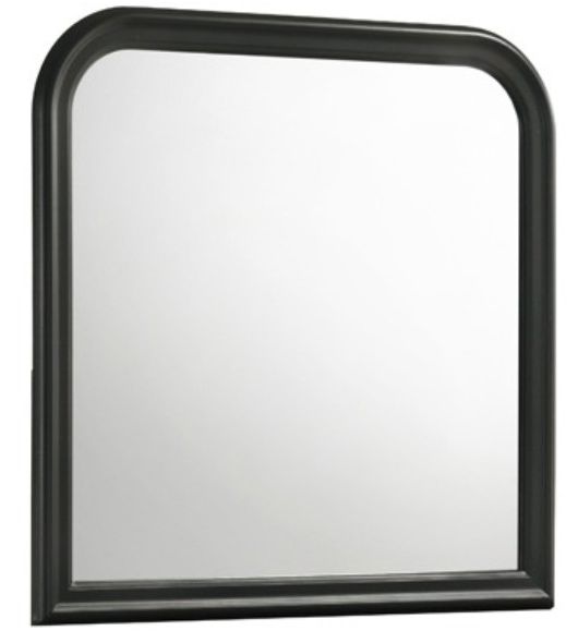 American Wholesale Furniture Porter Black Dresser Mirror-0