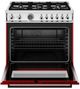 Bertazzoni Professional Series 36" Rosso Glossy Pro Style Dual Fuel Range-1