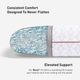 BEDGEAR® Glacier Performance® Shredded Latex/Polyester Fiber Blend 0.0 Medium Soft Standard Pillow-5