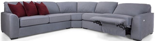 Decor-Rest® Furniture LTD 2786 3 Piece Gray Power Reclining Sectional-2