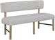 Bernards Pagosa Gray Upholstered Bench-0