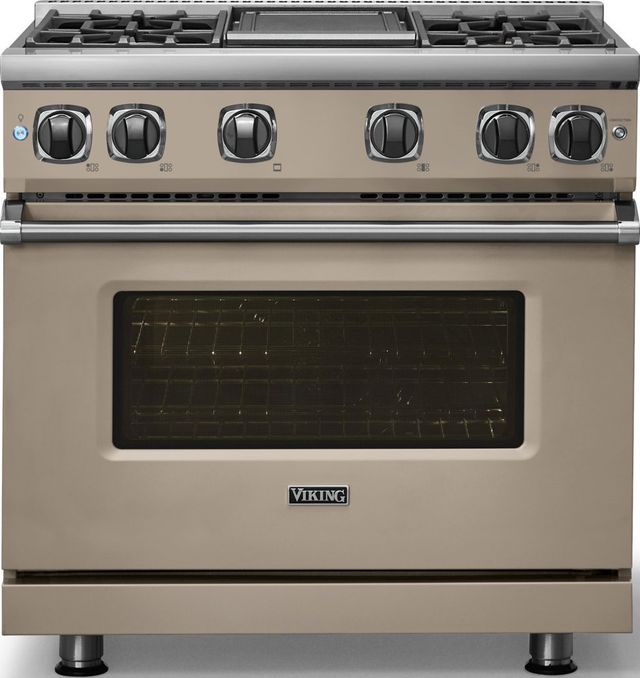 Viking® 7 Series 36" Nantucket Pro Style Liquid Propane Gas Range with Griddle-2