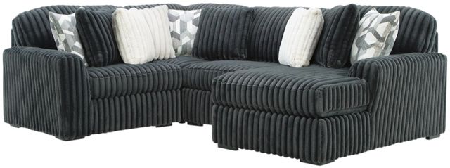 Signature Design by Ashley® Midnight-Madness 4-Piece Gunmetal Right-Arm Facing Sectional and Chaise-0