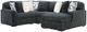 Signature Design by Ashley® Midnight-Madness 4-Piece Gunmetal Right-Arm Facing Sectional and Chaise-0