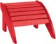 C R Plastic Red Footstool-0