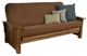 Kodiak Furniture Washington Linen Cocoa/Rustic Walnut Full Futon with Mattress-0