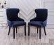 Kwality Imports Lando 2-Piece Blue Accent Chair Set-0