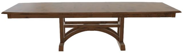 Mavin Customizable 38" x 84" Boat Extendable Dining Table with 2 Leaves-1