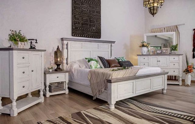 International Furniture Direct Stone Ivory Chest-1