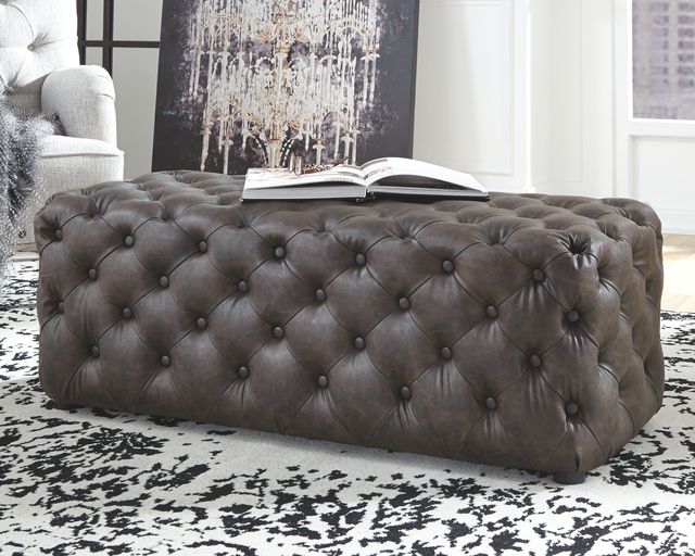 Signature Design by Ashley® Lister Brown Accent Ottoman-1