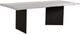 Moe's Home Collection Evans White Washed Dining Table with Black Metal Base-0