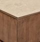 Liberty Furniture Shaker Lakes White Chairside Table with Harvest Brown Base-4