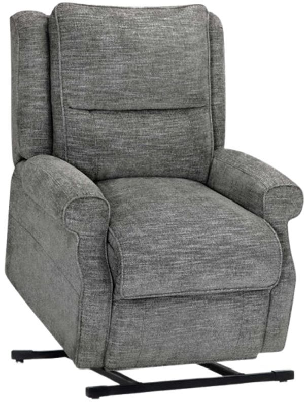 Franklin™ Charles Handwoven Pewter Power Lift Recliner-1