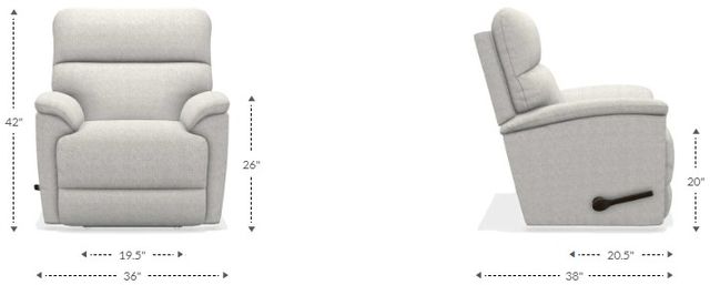La-Z-Boy® Trouper Camel Manual Wall Recliner-4