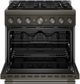 KitchenAid® 36" Black Ore 6 Burner Pro Style Gas Range with No Preheat Air Fry Mode-1