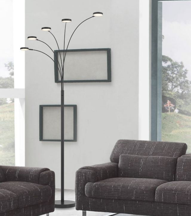 Cal® Lighting & Accessories Malibu Dark Bronze Floor Lamp-3