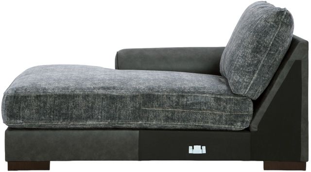 Signature Design by Ashley® Larkstone 2-Piece Pewter Left-Arm Facing Loveseat Sectional and Chaise-1
