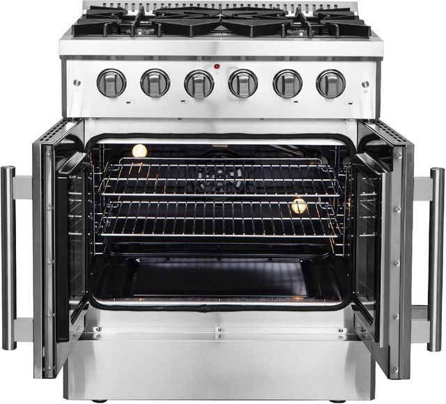 FORNO® Galiano 30" Stainless Steel Pro Style Gas Range-2