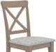 Canadel Gourmet Weathered Gray Washed Upholstered Dining Side Chair-1