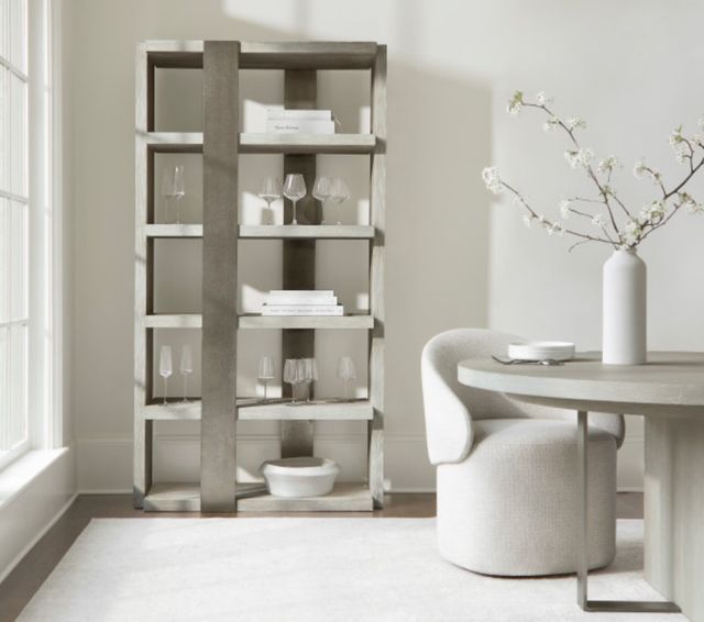 Bernhardt Tempo Larza/Satin Nickel Etagere-1