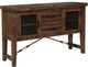 TEI Rustic Lodge Distressed Brown Server-0